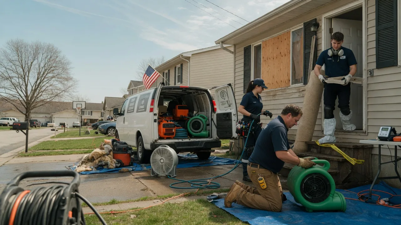 Water Damage Restoration in Chatham, IL near me